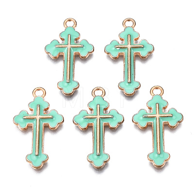 Alloy Enamel Pendants ENAM-S121-059E-1