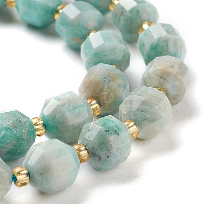 Natural Amazonite Beads Strands G-K303-A07-8mm-1