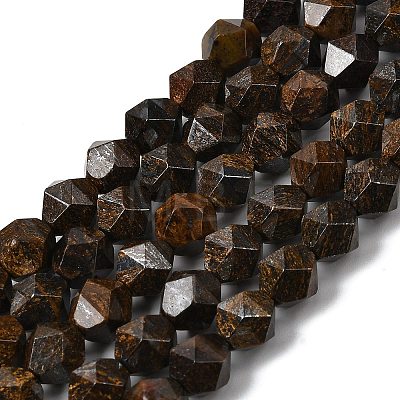Natural Bronzite Beads Strands G-Z119-A30-02-1