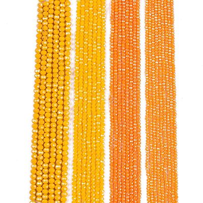 Electroplate Glass Beads Strands EGLA-A044-P3mm-A29-1