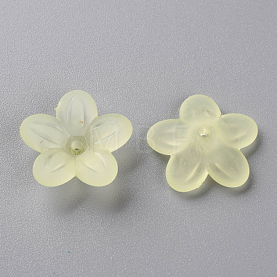 Frosted Acrylic Bead Caps MACR-S371-08A-728-1