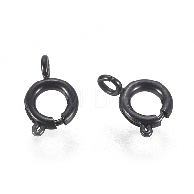 304 Stainless Steel Spring Ring Clasps Ion Plating(IP) STAS-F224-02B-A-1