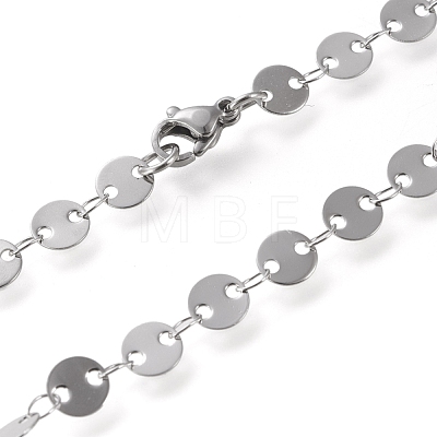 304 Stainless Steel Link Chain Necklaces STAS-I156-27B-P-1