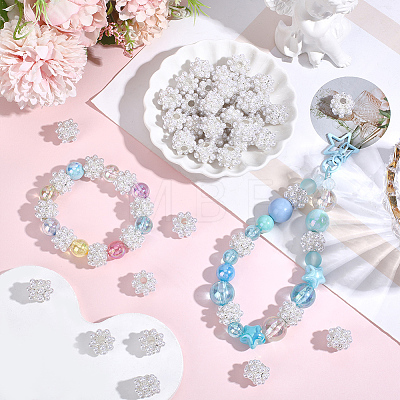 10Pcs Resin & Alloy European Beads FIND-PA0001-50-1