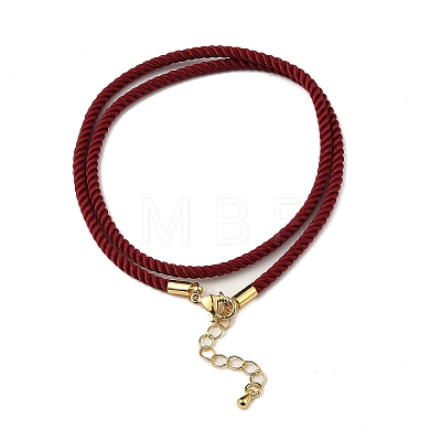 Nylon Milan Cord Necklace Making MAK-M028-01G-30-1