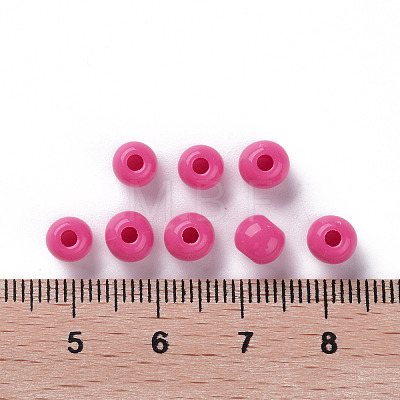 Opaque Acrylic Beads X-MACR-S370-C6mm-A13-1