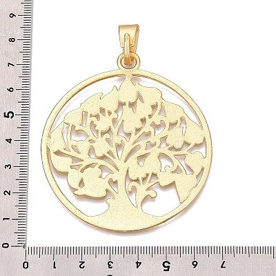 The Tree of Life Rack Plating Alloy Big Pendants FIND-N005-37G-1