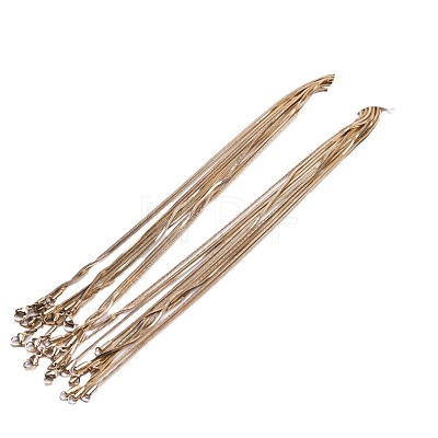 1.5mm 304 Stainless Steel Square Snake Chain Necklaces TW4888-1-1