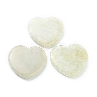 Natural Xiuyan Jade Heart Love Stone G-J391-07D-1