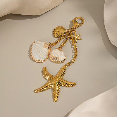 Beach Stainless Steel Pendant Decorations JU0955-1-1