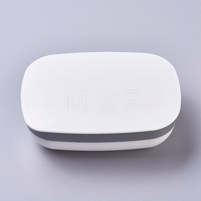 Portable Plastic Soap Container with Cover AJEW-WH0104-77-1