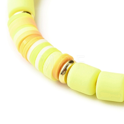 Handmade Polymer Clay Stretch Bracelets Sets BJEW-JB06350-03-1