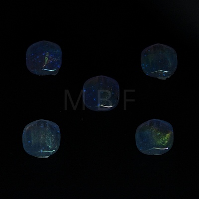 UV Plating Luminous Transparent Acrylic Beads OACR-P010-01A-1