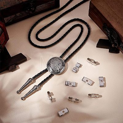 100Pcs Bolo Tie Slides Clasp Accessories IFIN-CA0001-54-1