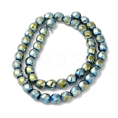 Electroplated Non-Magnetic Synthetic Hematite Beads Strands G-P518-05E-01-1