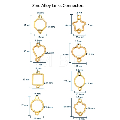 Zinc Alloy Links Connectors PALLOY-CJ0001-101-1