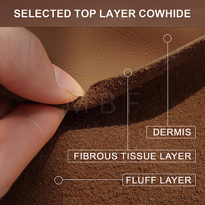 Cowhide Leather Labels AJEW-WH0386-0014-1