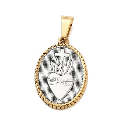 Religion 304 Stainless Steel Pendants STAS-H264-13B-ASG-1
