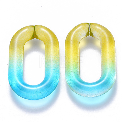 Two Tone Transparent Acrylic Linking Rings OACR-S036-006B-N02-1