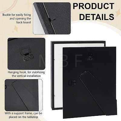 MDF Composite Wood Photo Frame Stand for Dried Flower DJEW-WH0028-057A-1