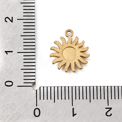304 Stainless Steel Micro Pave Rhinestone Charms STAS-G369-05G-1