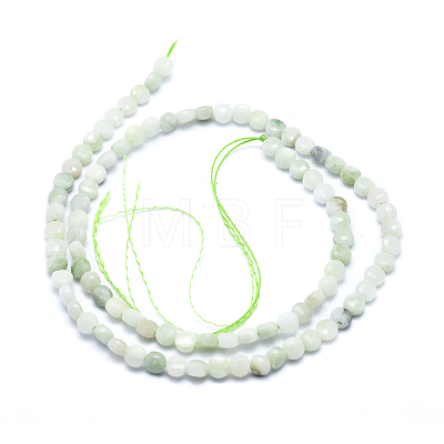 Natural Myanmar Jade/Burmese Jade Beads Strands G-D0003-A46-1