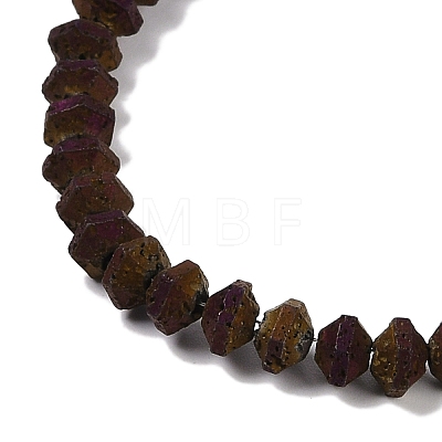 Electroplated Natural Lava Rock Beads Strands G-A234-F02-01F-1