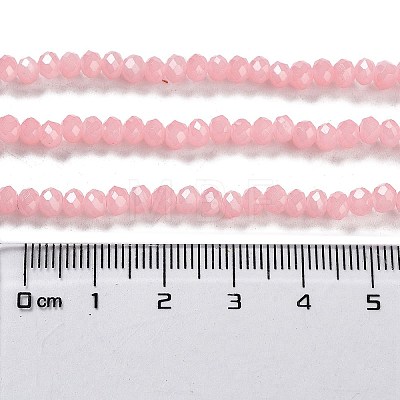 Baking Painted Imitation Jade Glass Bead Strands X-DGLA-A034-J4MM-A3-1