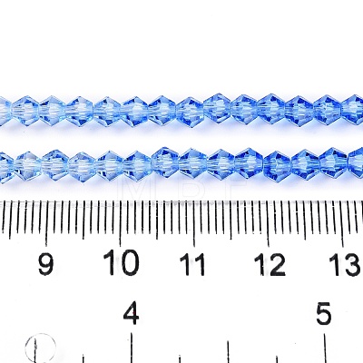 Gradient Color Baking Paint Glass Bead Strands X-DGLA-A039-T2mm-A020-1