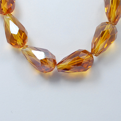Electroplate Glass Beads Strands EGLA-T013-05N-1