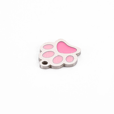 304 Stainless Steel Enamel Charms STAS-Q242-036D-1