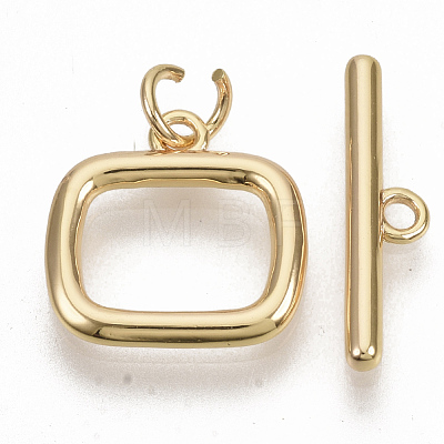 Brass Toggle Clasps KK-N216-42-1