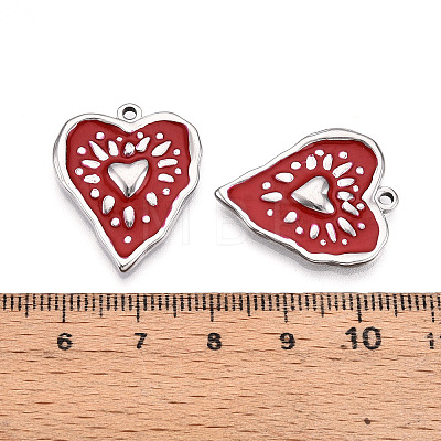 304 Stainless Steel Pendants STAS-N108-21B-P-1