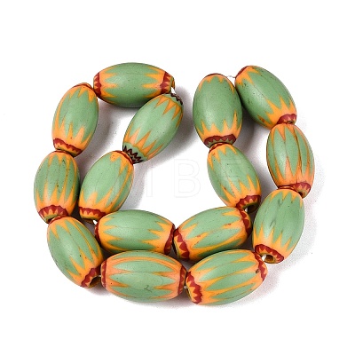 Handmade Millefiori Glass Barrel Beads LS-LA-N002-15E-1