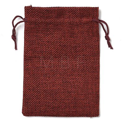 Christmas Theme Jute Cloth Storage Bags ABAG-F010-01A-01-1