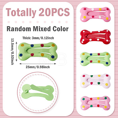 Iron Enamel Snap Hair Clips PHAR-TADJ0001-06A-1
