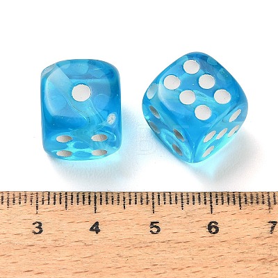 Spray Printed Transparent Acrylic Beads AC-CBA40CF-01H-1