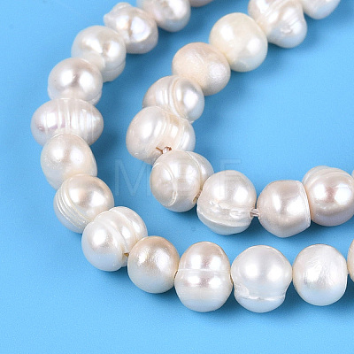 Natural Cultured Freshwater Pearl Beads Strands PEAR-N013-05O-01-1