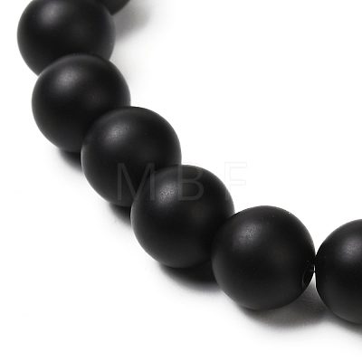 Round Natural Mixed Stone Beads Stretch Bracelet BJEW-JB06879-1