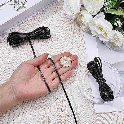 2 Bundles Flat PU Leather Braided Cord OCOR-CL0001-18B-1