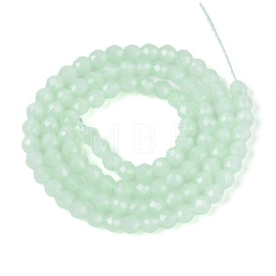 Imitation Jade Glass Beads Strands GLAA-T028-4mm-11G-1