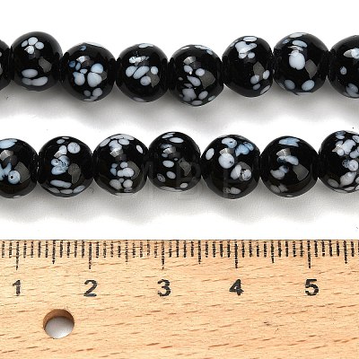 Handmade Lampwork Beads Strands LAMP-H071-01B-06-1