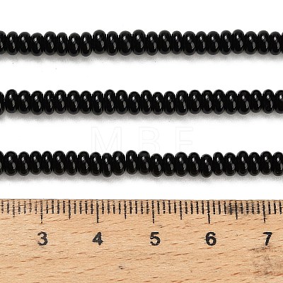 Natural Black Onyx Beads Strands G-L635-A01-4x2mm-01-1