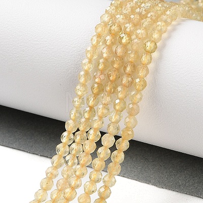 Natural Yellow Apatite Beads Strands G-N342-20A-01-1