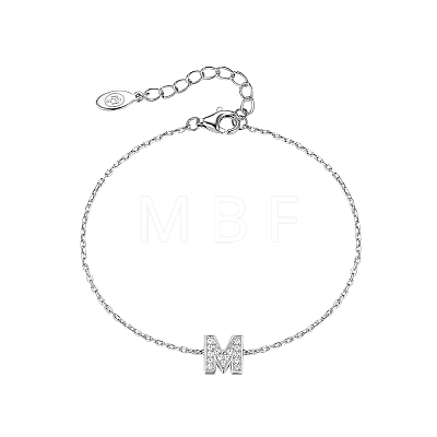 925 Sterling Silver Cable Chain Link Bracelets HX4694-6-1