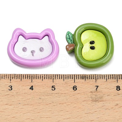 Kawaii Opaque Resin Cabochons RESI-C074-01-1