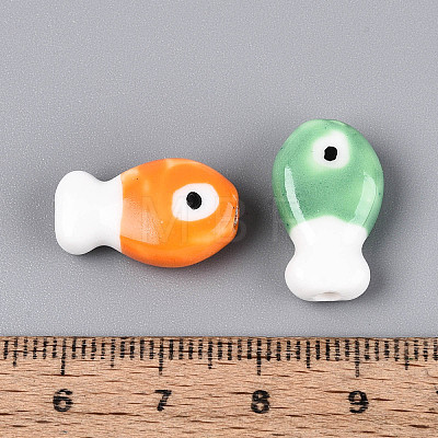 Handmade Porcelain Ceramic Beads PORC-T134-26M-1