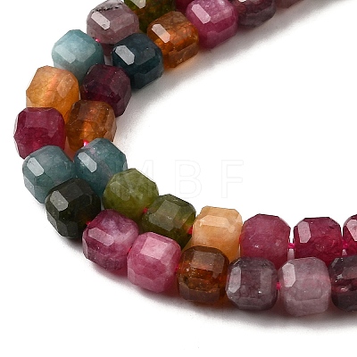 Natural Multicolor Tourmaline Beads Strands G-F797-A06-01-1