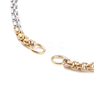 304 Stainless Steel Box Chains Slider Bracelet Making AJEW-JB01118-01-1