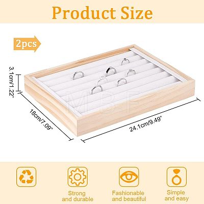 Wood Ring Display Boards RDIS-WH0009-008A-1